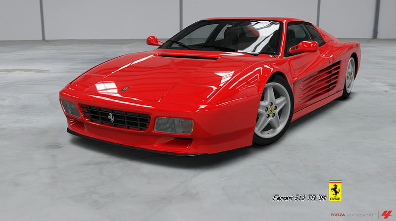Ferrari 512 TR '91, Motorsport, TR, Xbox, Forza, 4, Testarossa, 512, Ferrari, 1991, 360, HD wallpaper