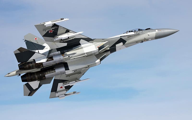 Aircraft, Military, Sukhoi Su 35, Jet Fighters, HD wallpaper