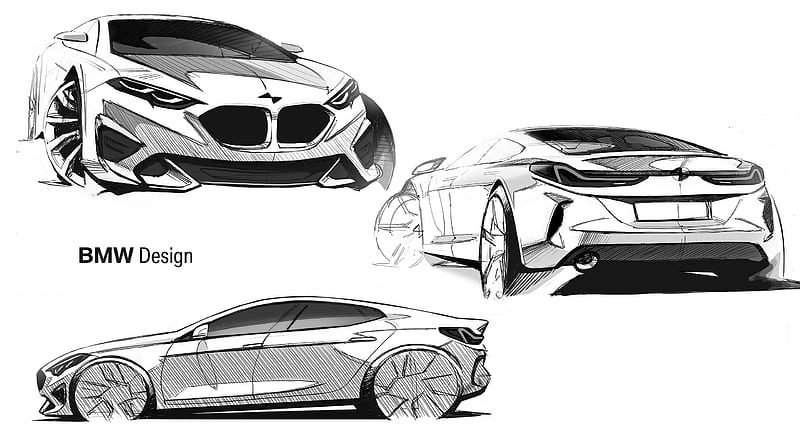 How to draw sketch BMW sports Car #drawing #tutorial #tiktok #trend #... |  TikTok