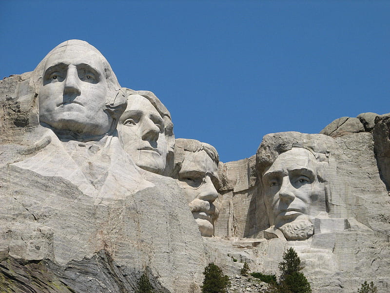Mt. Rushmore, jefferson, patriotic, washington, mt rushmore, usa, roosevelt, mount rushmore, lincoln, rushmore, HD wallpaper