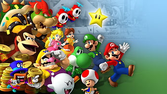 Super Mario 64 DS, luigi, mario 64 ds, wario, yoshi, HD mobile ...