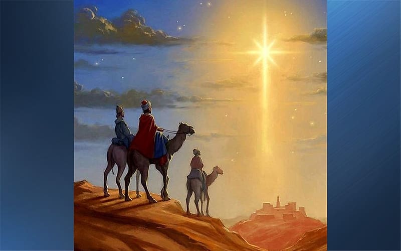 Star of Bethlehem, camels, star, gospel, wise men, epiphany, HD wallpaper