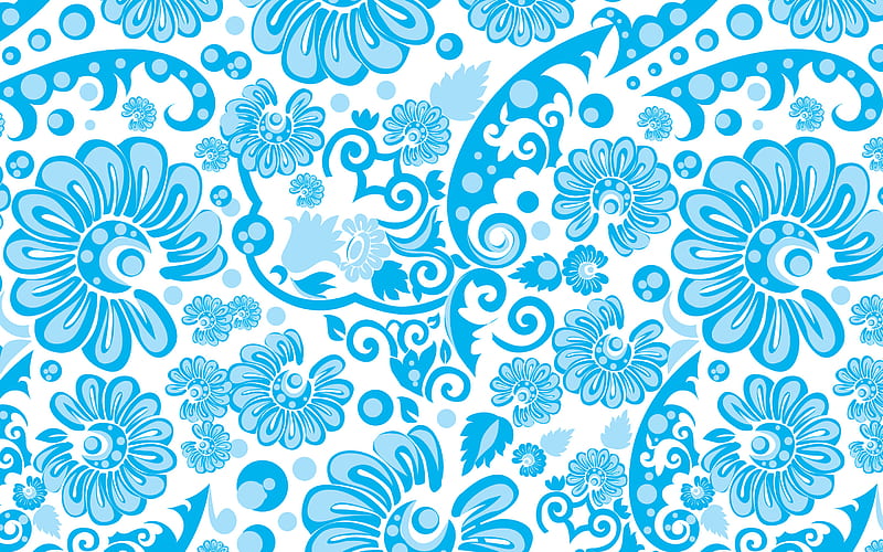 Stunning Floral background blue Wallpapers for your Desktop Screen