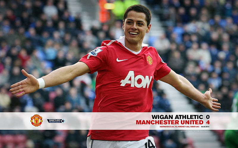 Wigan 0 United 4, HD wallpaper