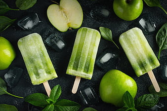 Line Green Popsicles, HD wallpaper