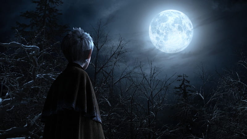 Jack Frost, moon, luminos, movie, man, boy, fantasy, moon, animation, HD  wallpaper | Peakpx