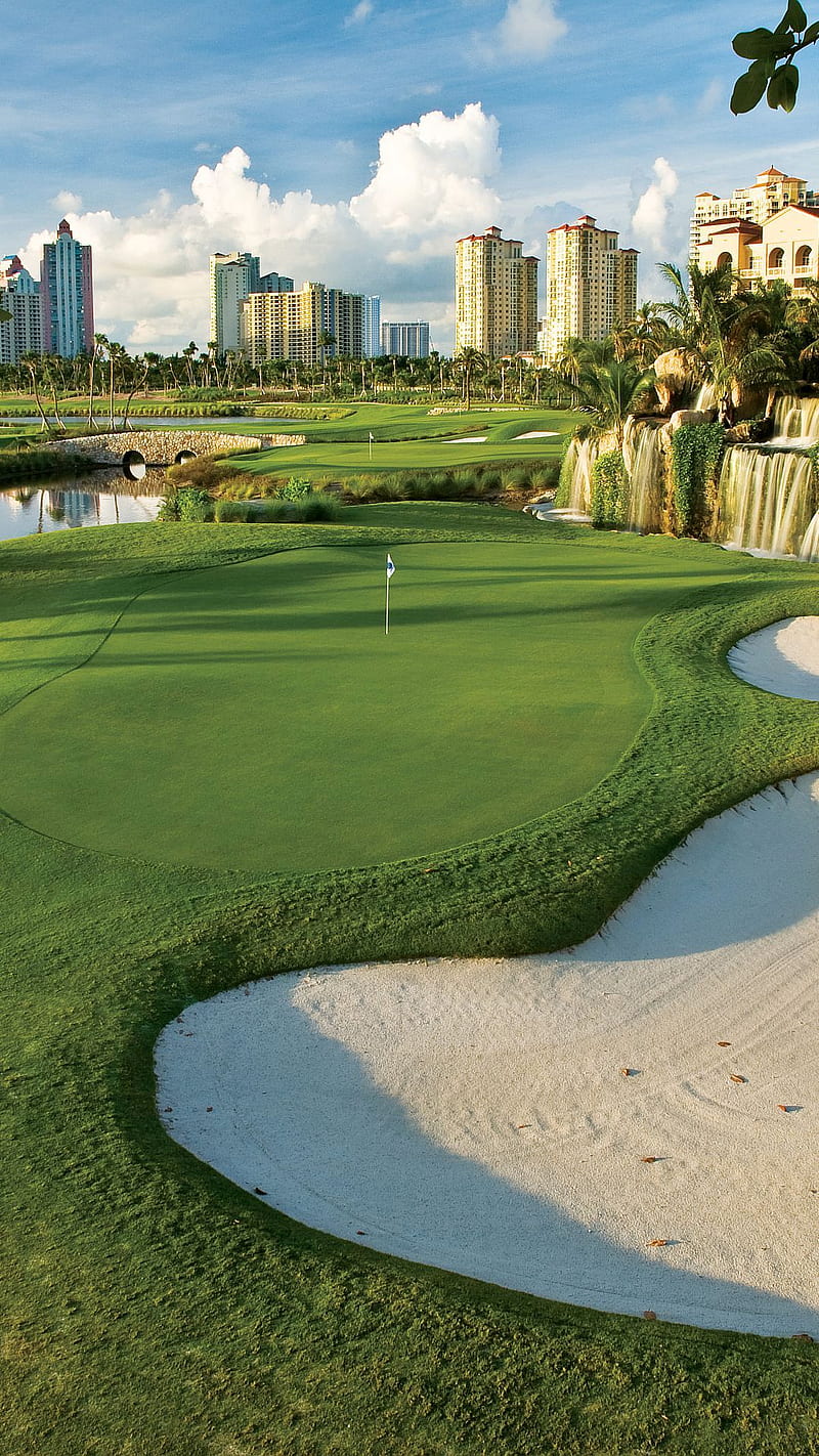 Golf, balls, clubs, course, greens, players, sand, water, HD phone wallpaper