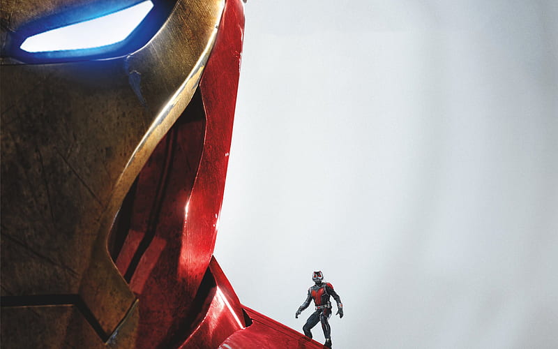 IronMan, Antman, superheroes, art, Marvel Comics, HD wallpaper