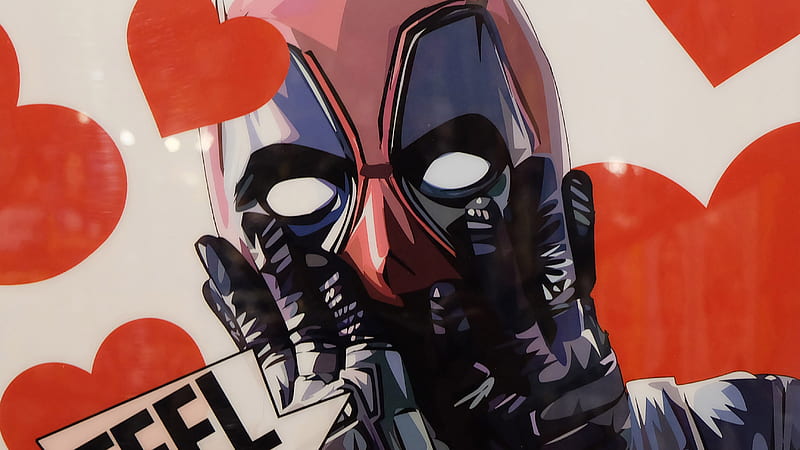 Deadpool Valentine Day Poster, deadpool, superheroes, artist, artwork, digital-art, HD wallpaper