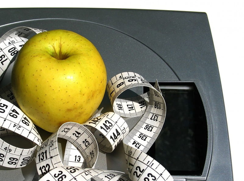 *** Control your weight ***, waga, zdrowie, centymetr, jablko, HD wallpaper