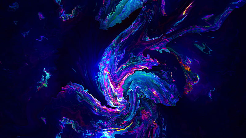 Twitz Color Abstract, abstract, digital-art, behance, HD wallpaper