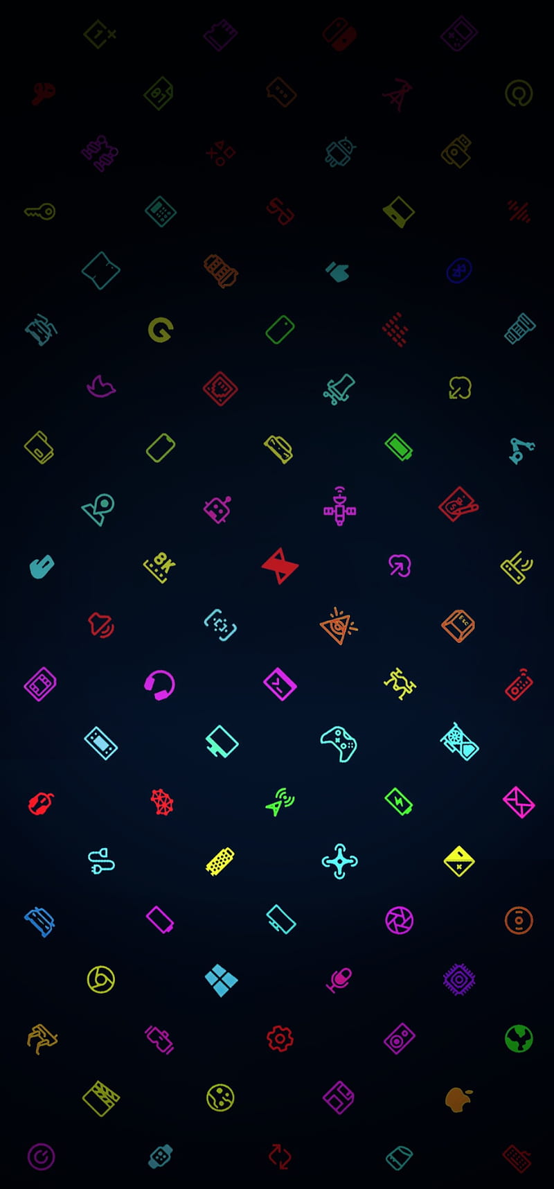 MKBs Icons Faded, icons, mkb, technology, youtuber, HD phone wallpaper