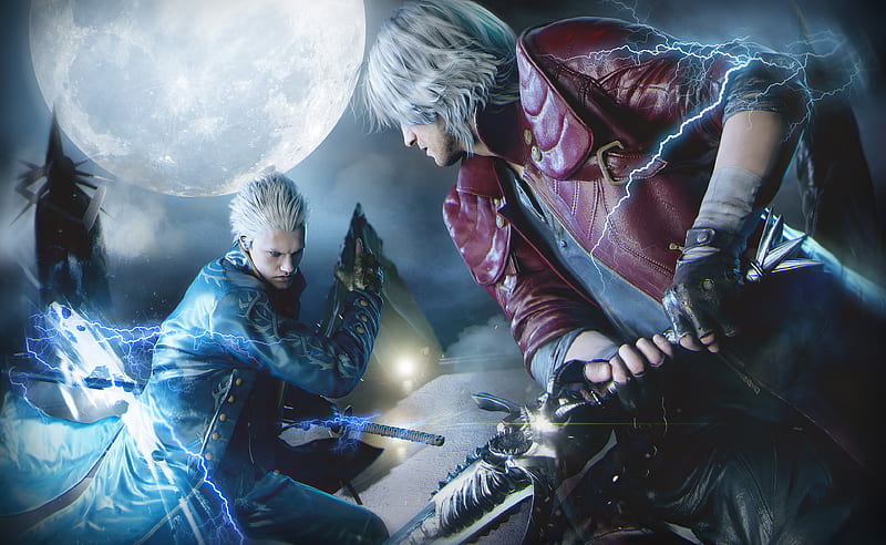 Mobile wallpaper: Devil May Cry, Video Game, Dante (Devil May Cry), Grey  Hair, Devil May Cry 5, 463039 download the picture for free.