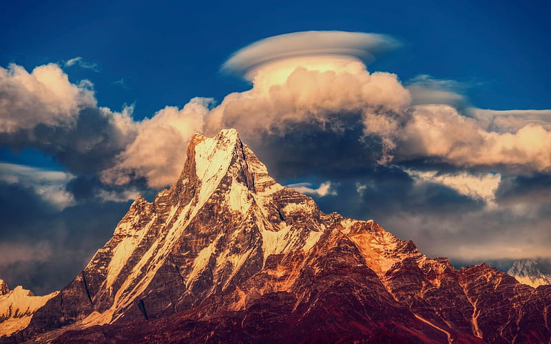Roof of the Himalayas scenery 04, HD wallpaper