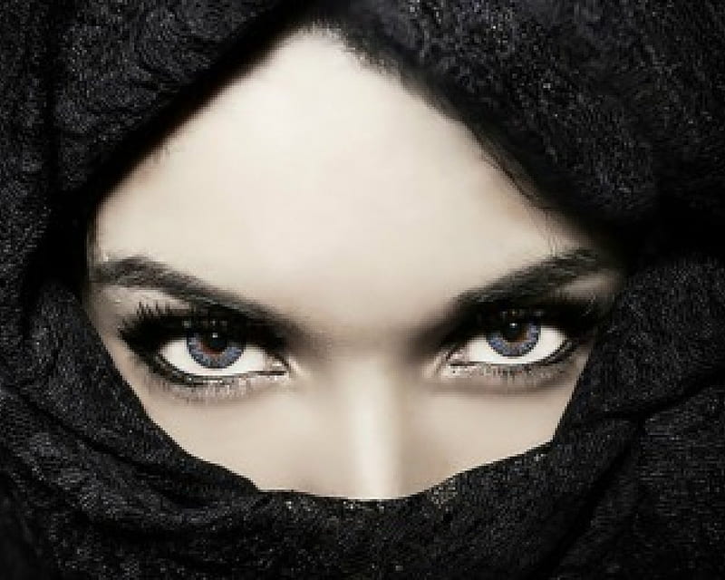 1920x1080px, 1080P free download | Mysterious Woman, black, woman, veil ...