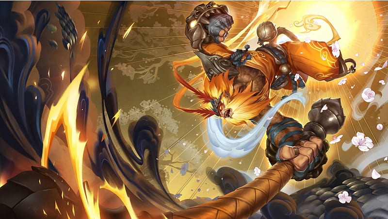 Radiant Wukong Art League Of Legends, HD wallpaper