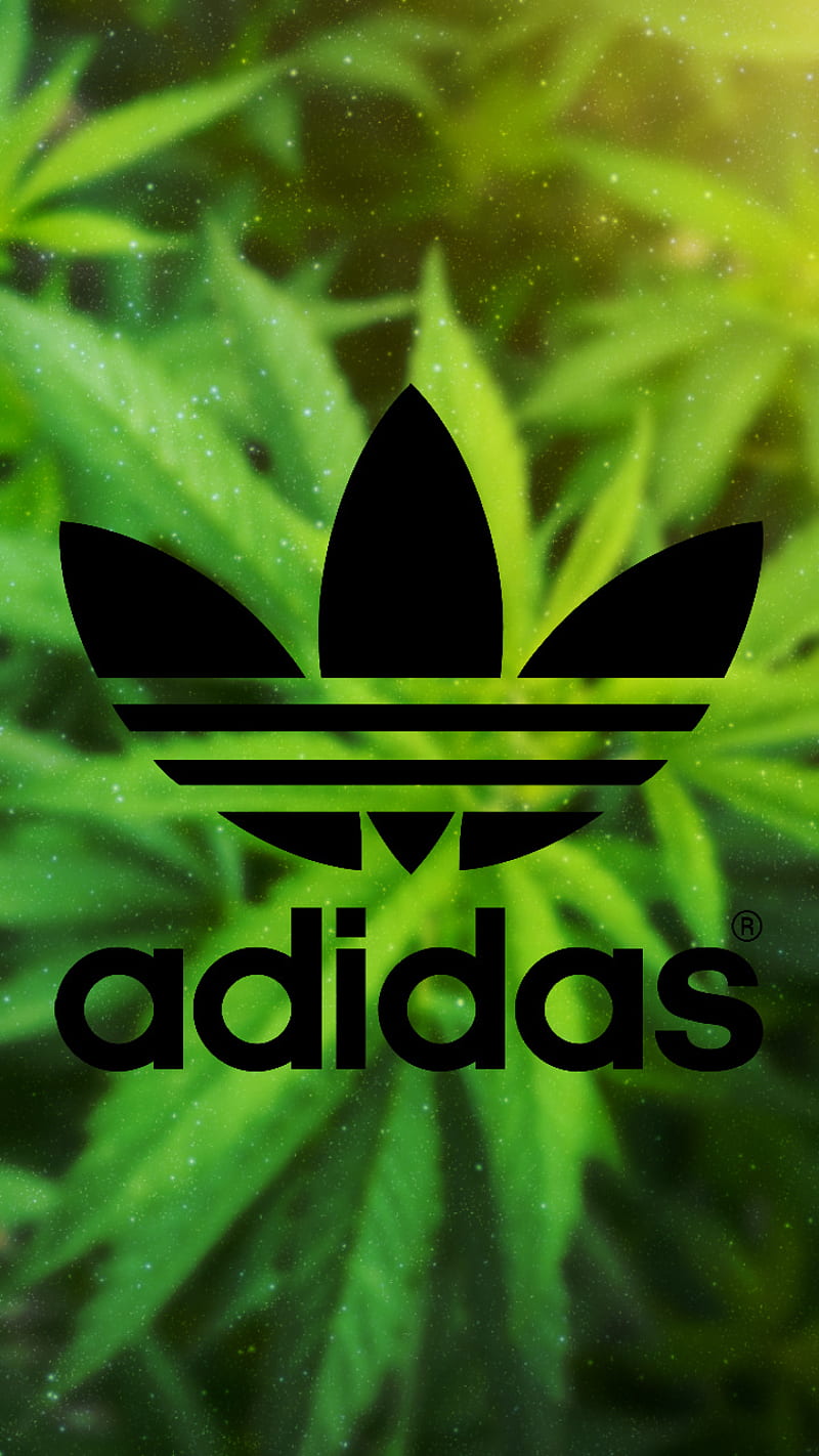 Adidas, cannabis, Fondo de pantalla de teléfono | Peakpx