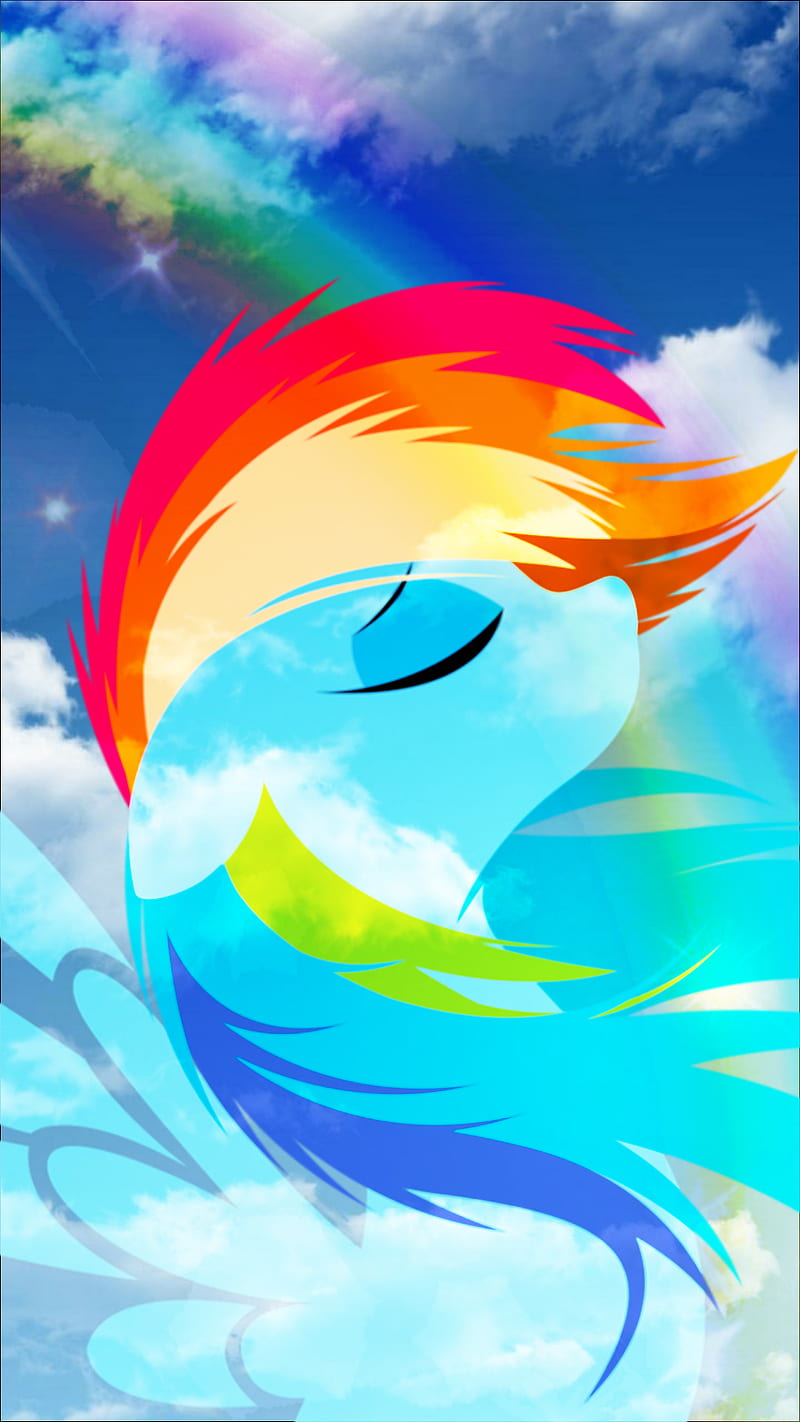 Rainbow dash , bonito, friendship, friendship is magic, my little pony, pegasus, rainbow dash, sky, HD phone wallpaper