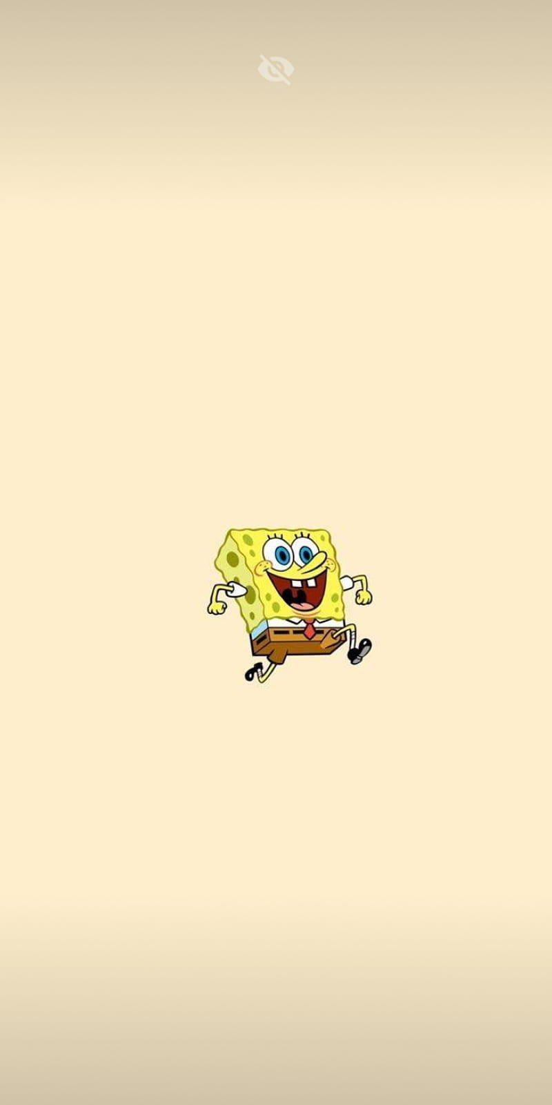 SpongeBob, aesthetic, cute, meme, pink beret, smile, spongebob squarepants, HD phone wallpaper