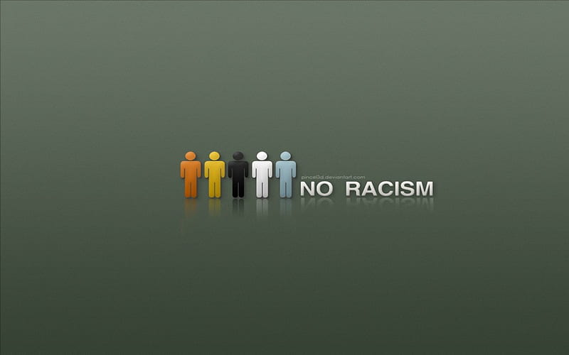 No racism by NewErRA, qoute, acceptance, meaningful, abstract, one rule, accepted, confidence, one word, people, love, color, HD wallpaper
