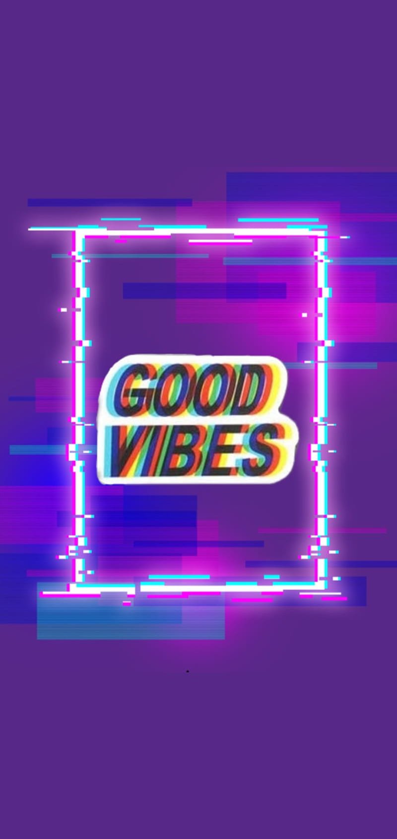 Good vibes, city, good, graffiti, holographic, purple, neon, purple, vibes, HD phone wallpaper