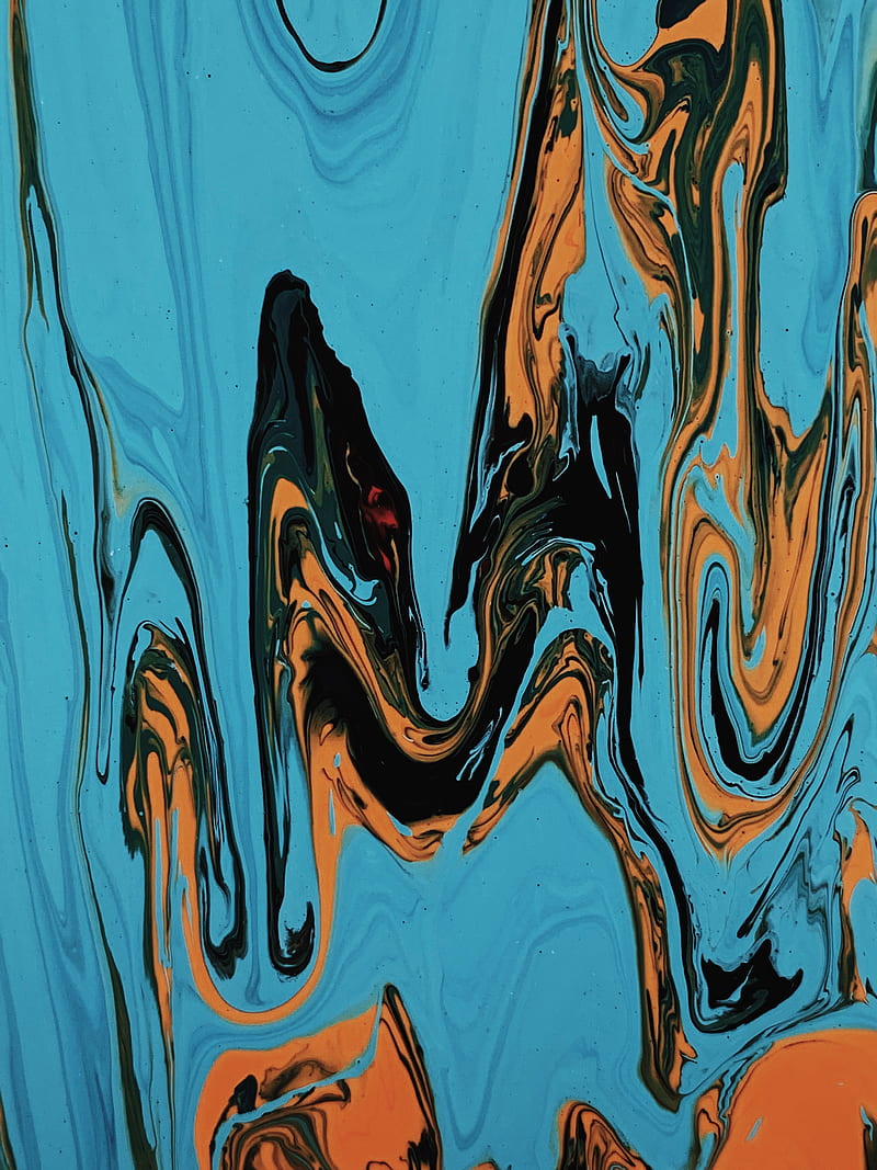 Blue and Black Abstract Painting, HD phone wallpaper | Peakpx