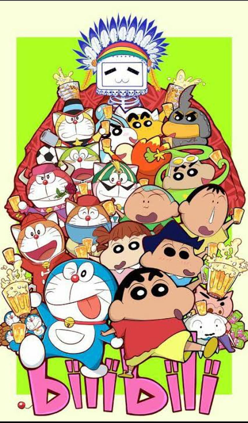 Doraemon Sinchan, cartoon, cute, HD phone wallpaper | Peakpx
