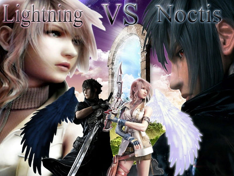 Lightning vs noctis, final fantasy, 8, HD wallpaper | Peakpx