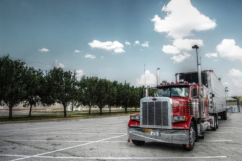 Big Rig Pete, truck, semi truck, 18wheeler, peterbilt, HD wallpaper