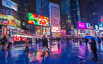 HD times-square-at-night wallpapers | Peakpx