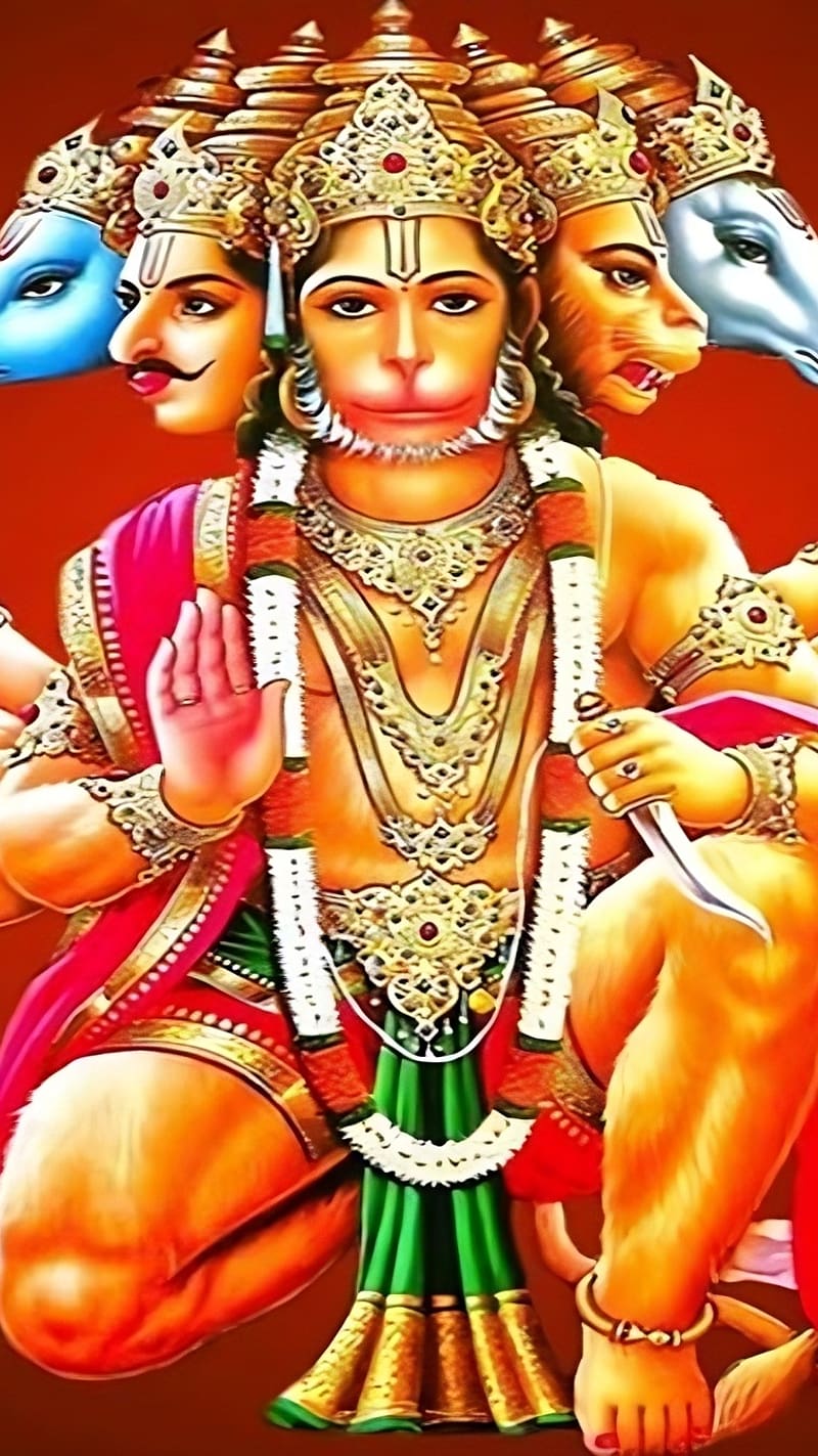 Panchmukhi Hanuman Ji Ke, lord, god, HD phone wallpaper | Peakpx