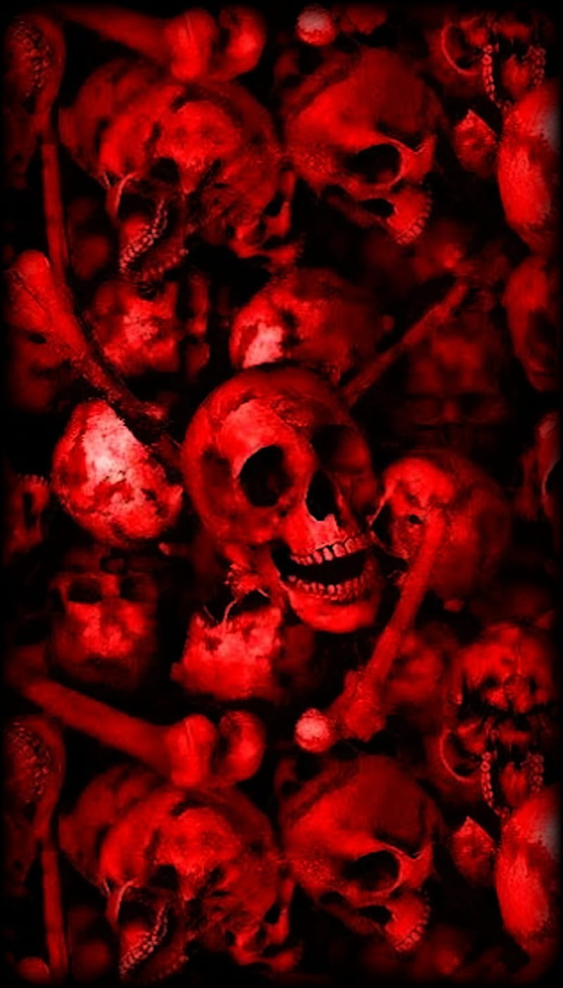 Red and Black Skull Wallpapers  Top Free Red and Black Skull Backgrounds   WallpaperAccess