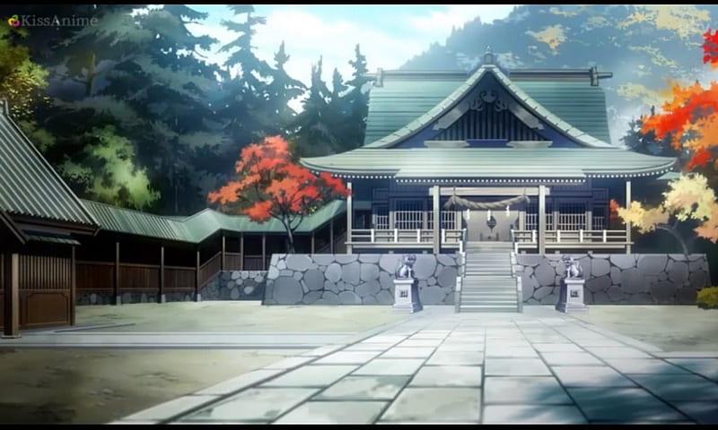 - Hram Uzumaki Familije - HD-wallpaper-japanese-shrine-hiiro-no-kakera-forest-house-scenic-plant-home-beautiful-sky-building-tree-anime-shrine-beauty-scenery-scene