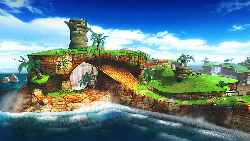 GREEN HILL ZONE, sonic, videogames, HD wallpaper