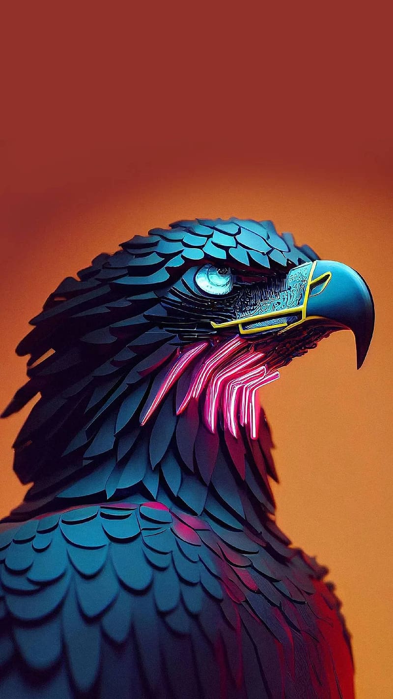 Samsung Galaxy S22 Ultra, Animated Eagle, bird, HD phone wallpaper