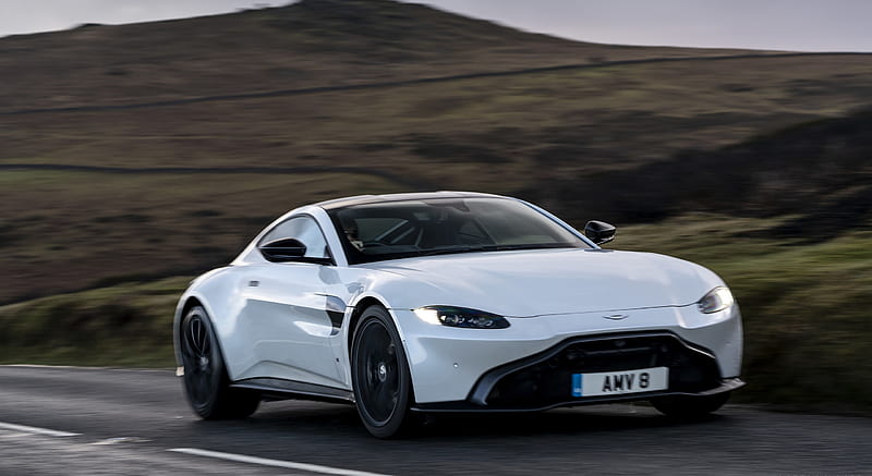 2019 Aston Martin Vantage (Morning Frost White) - Front Three-Quarter , car, HD wallpaper