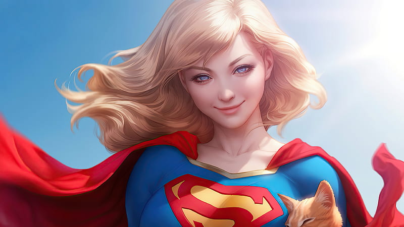 Comics Supergirl Blonde Blue Eyes Dc Comics Hd Wallpaper Peakpx