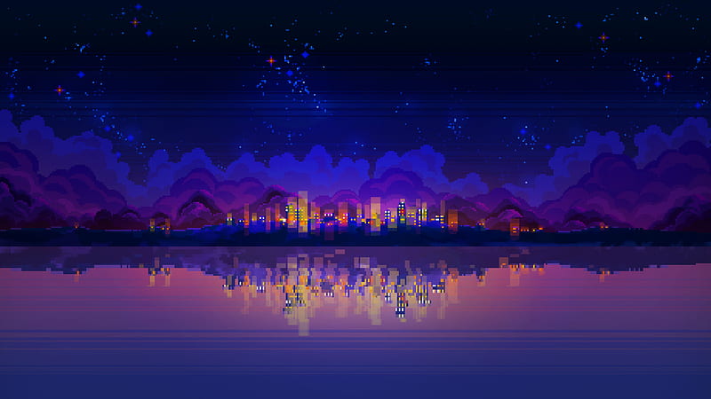 Artistic Pixel Art and Background, Chill Art, HD wallpaper