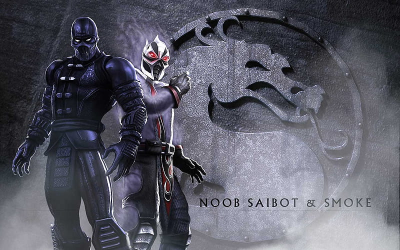 Noob Saibot and Smoke, mortal, kombat, deception, noob saibot, smoke, HD wallpaper