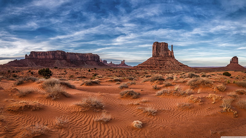 West Mitten Butte in Monument Valley Navajo Tribal Park, Arizona Ultra Background for U TV : & UltraWide & Laptop : Multi Display, Dual Monitor : Tablet : Smartphone, HD wallpaper