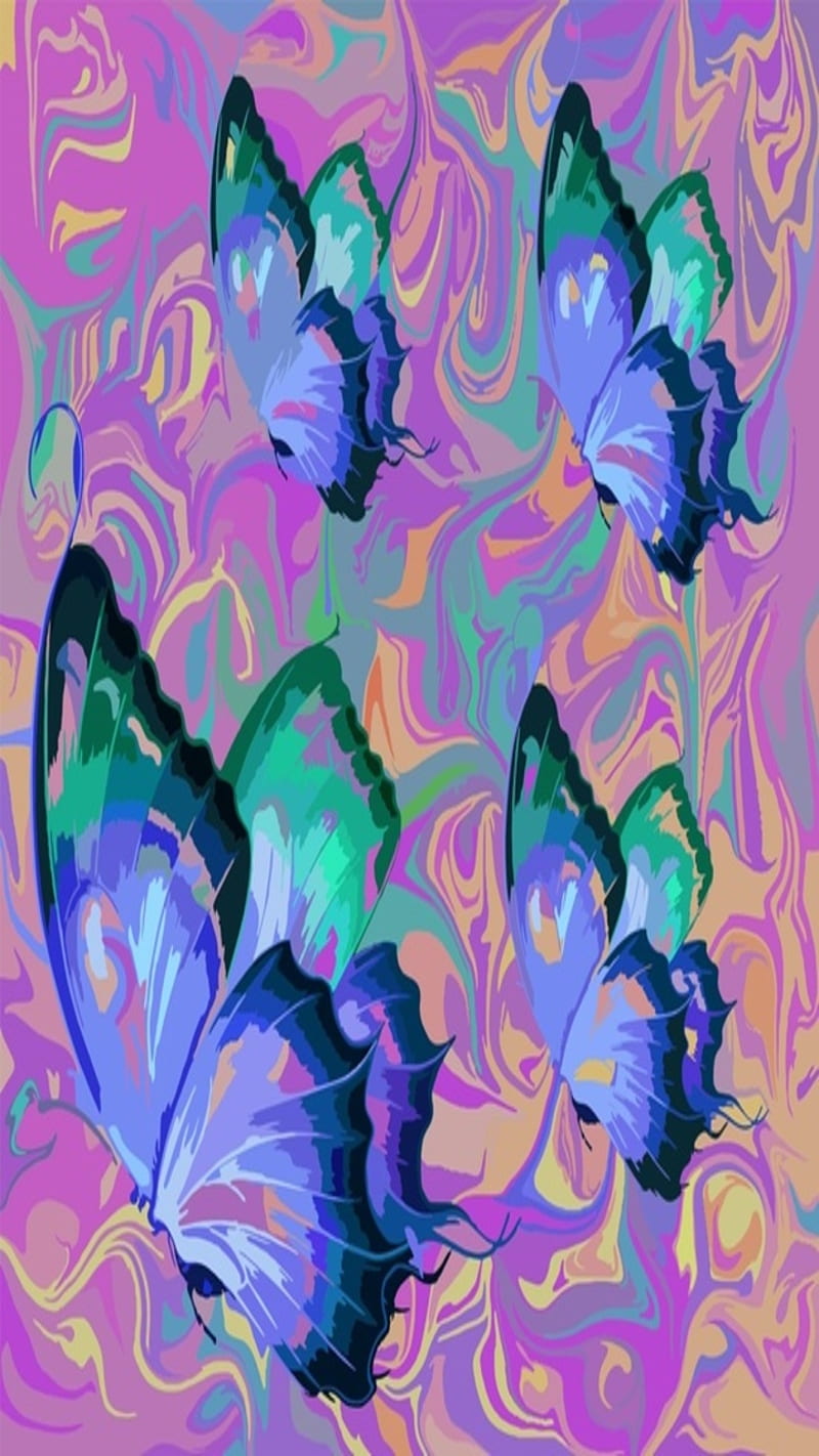 Butterflies, abstract, HD phone wallpaper | Peakpx