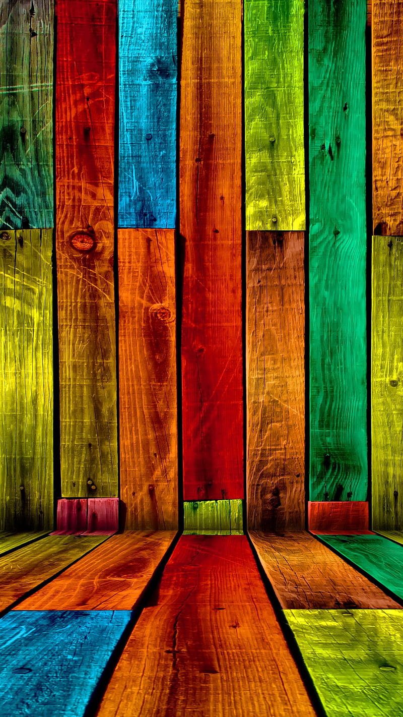 Colorful Woods, 2014, art, bonito, cool, design new, nice, wood, HD phone wallpaper