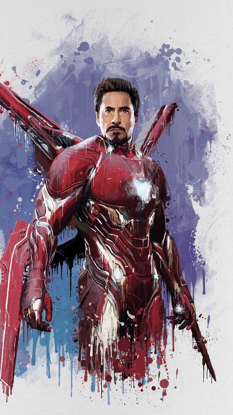 Iron Man Art , fiction, science fiction, sci fi, hollywood, movie, marvels, super hero, superhero, avengers, the avengers, iron man, HD phone wallpaper