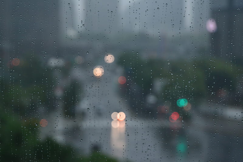 Rainy Day Blur, blur, blurry, shanghai, rain, HD wallpaper | Peakpx