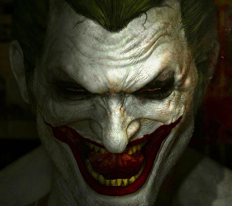 Joker teeth licking, batman, HD wallpaper
