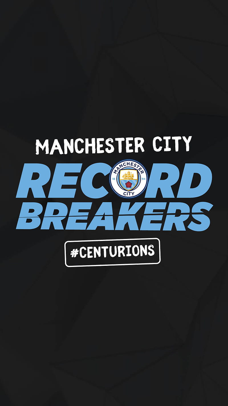 Record Breakers, man city fc, football, manchester city fc, HD phone wallpaper