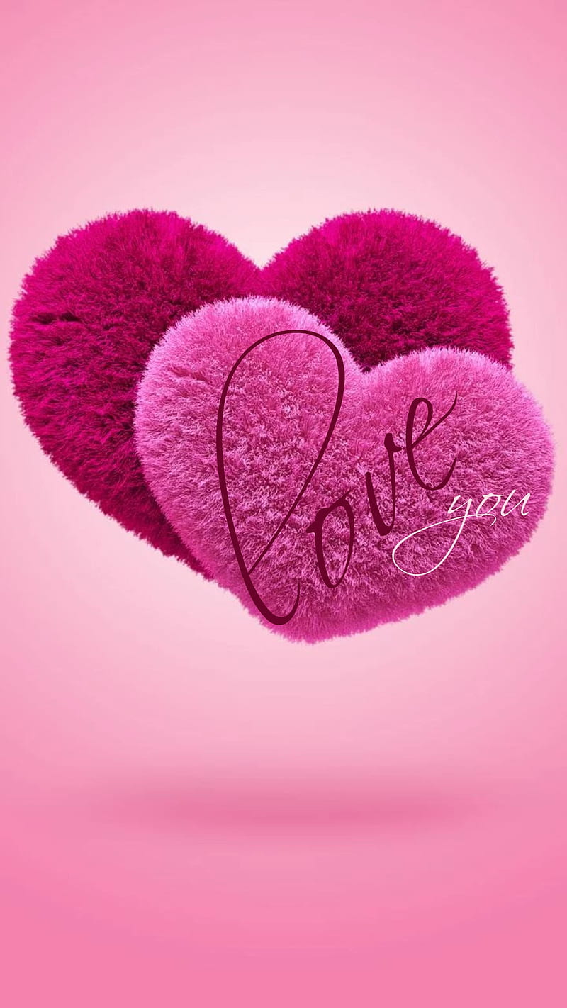 Love, heart, pink, purple, saying, sign, HD phone wallpaper