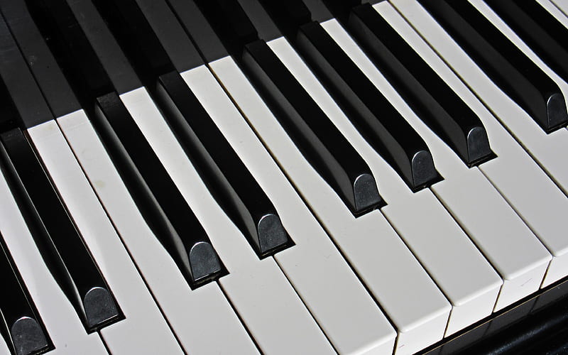 piano keys musical instruments, macro, piano, piano playing, HD wallpaper