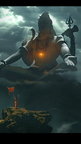 Download Bholenath Shiva 3D Portrait Wallpaper | Wallpapers.com