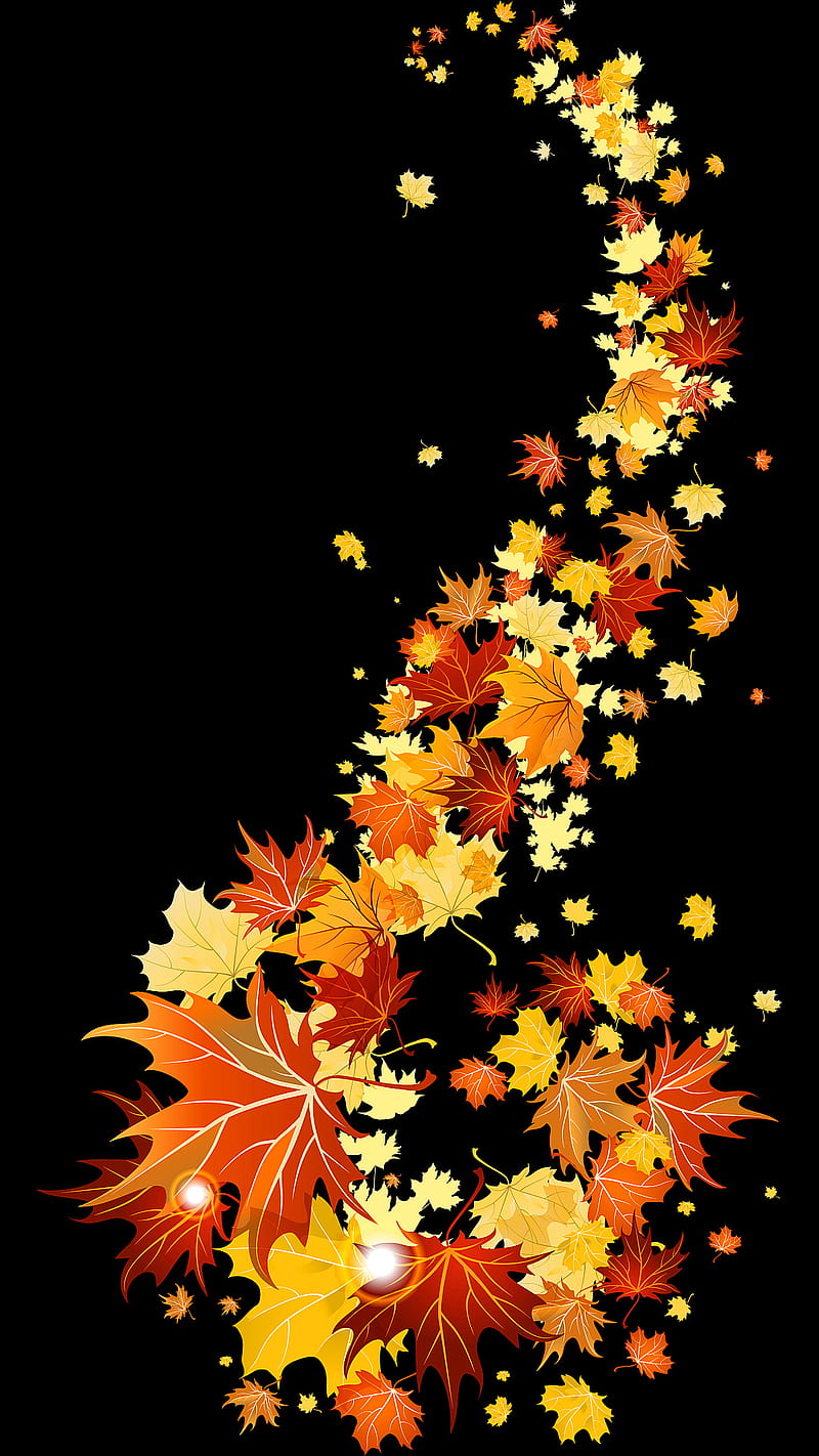 Fall Leaves, fall autumn, leaves, HD phone wallpaper